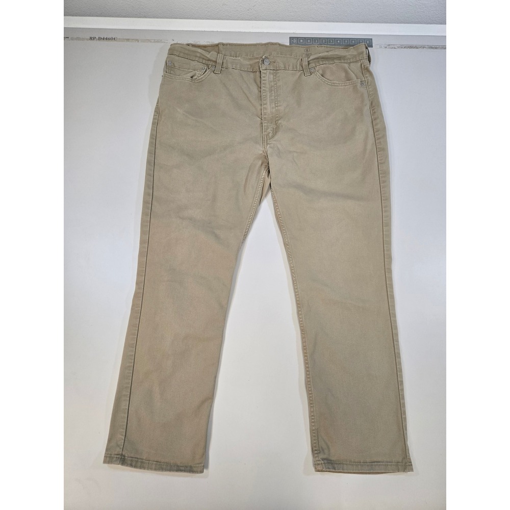 Levis 511 Slim Fit Khaki Tan All Seasons Tech‎ Pants Mens 42x30 Stretch Twill